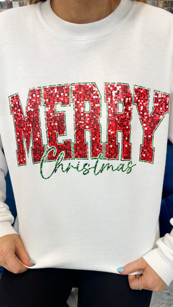 "Feeling Merry" Christmas Sweatshirt