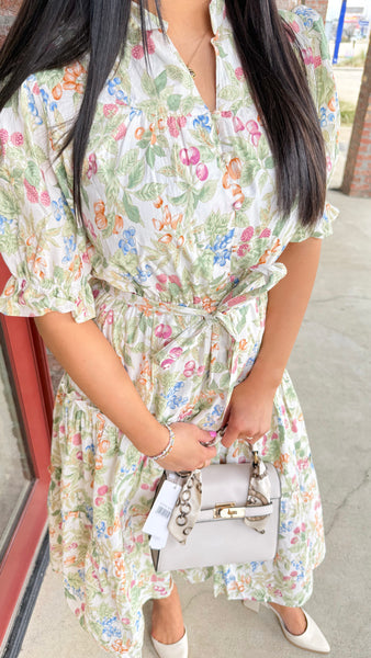 "Love Me Right" Floral Print Midi Dress