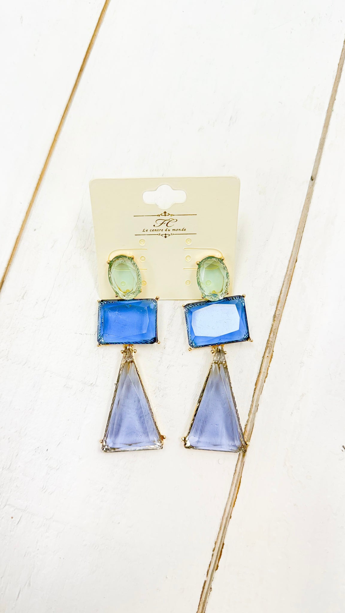 "My Turn" Crystal Dangle Earrings