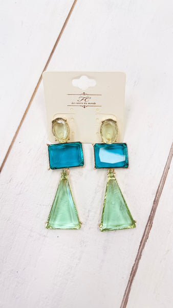 "My Turn" Crystal Dangle Earrings