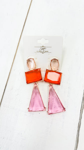 "My Turn" Crystal Dangle Earrings