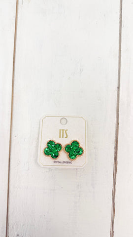 "Getting Away" Clover Shaped Earrings