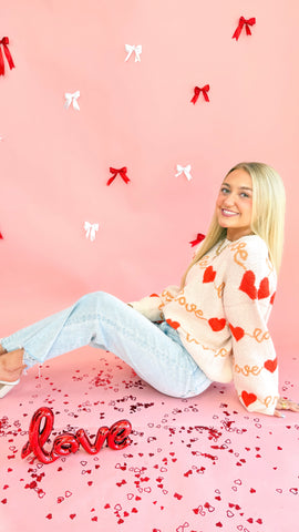 "Worth Melting For" Love Heart Valentine Sweater