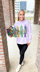 "Feeling Festive" Nutcracker Mardi Gras Graphic Sweatshirt