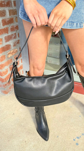 "Laney" Faux Leather Shoulder Bag