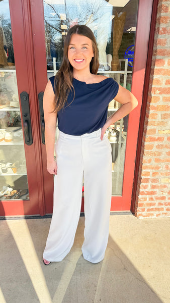 "Love In The Air" Wide Leg Dress Pants