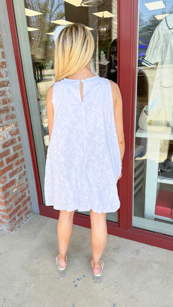 "Made For This" Sleeveless Bubble Hem Mini Dress