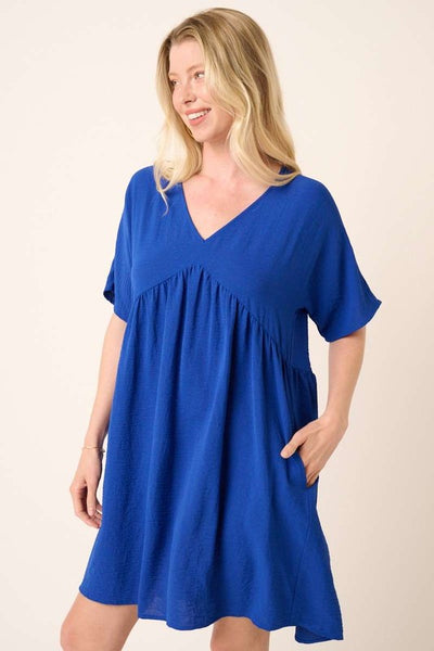 "Shopping Day" Dolman Sleeve Babydoll Dress