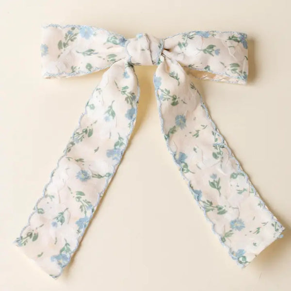 "Growing passions" Floral Hair Bow