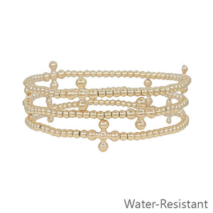 "Nicole" Set of 3 Water Resistant Cross Bracelet