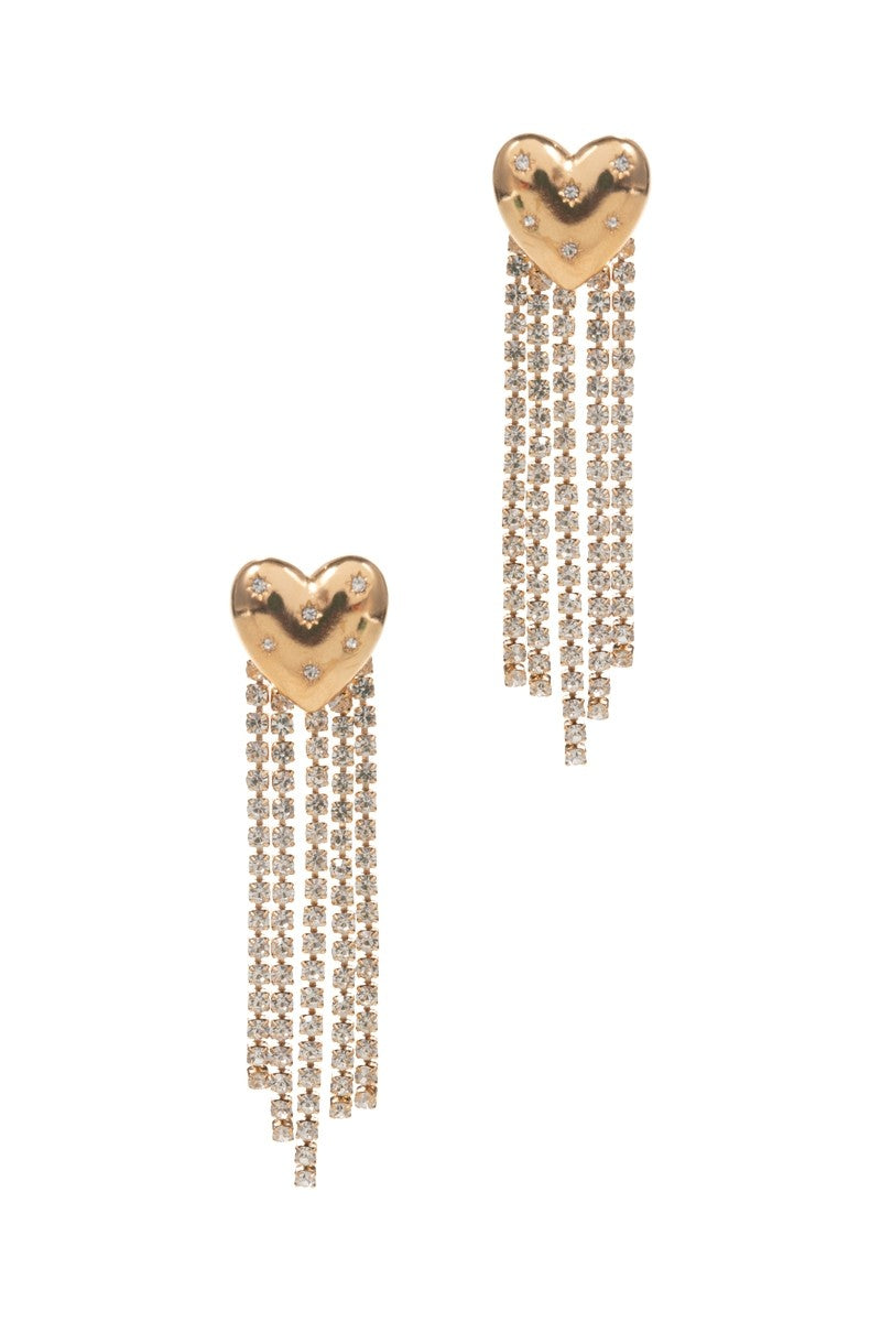 "I Heart You" Heart Valentines Day Earrings