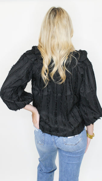 "Living In Luxury" Tassel Drawstring Strap Top