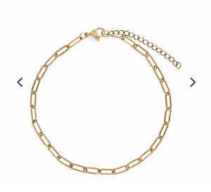 Ellie Vail “Liana” Oval Chain Anklet